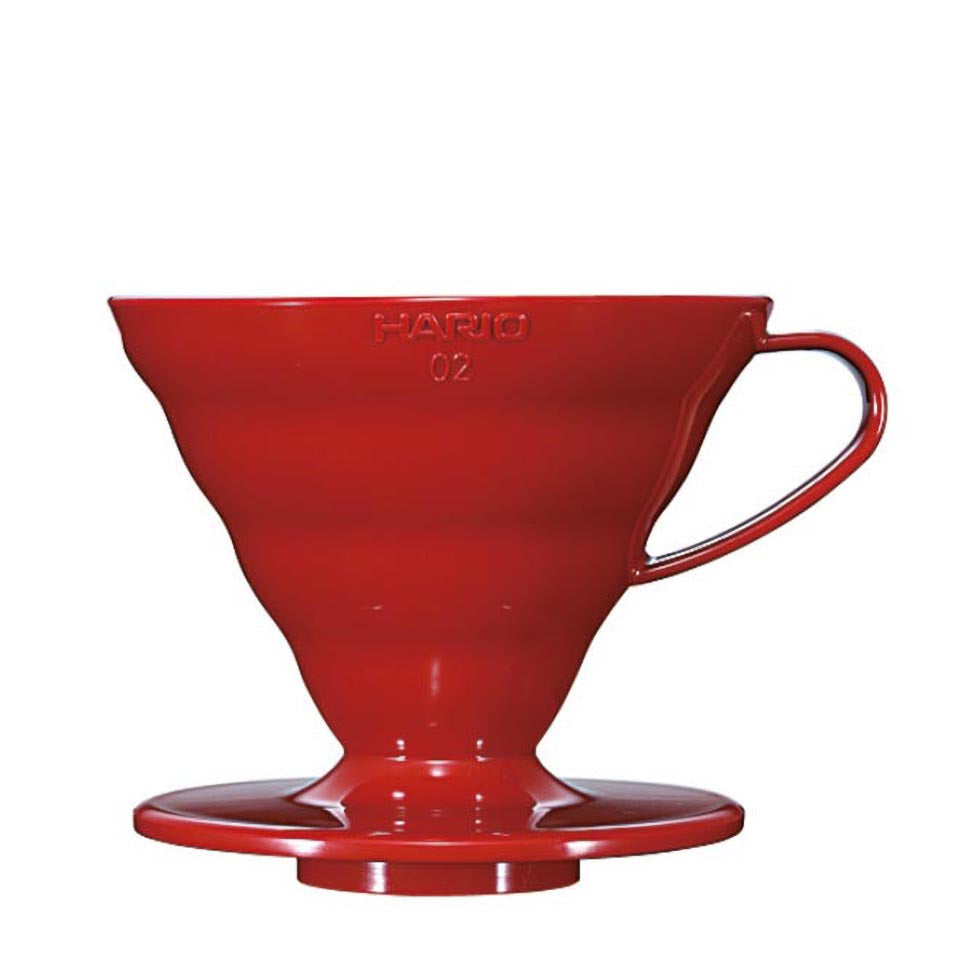 HARIO V60 Coffee Dripper | Handfilter Kunststoff rot