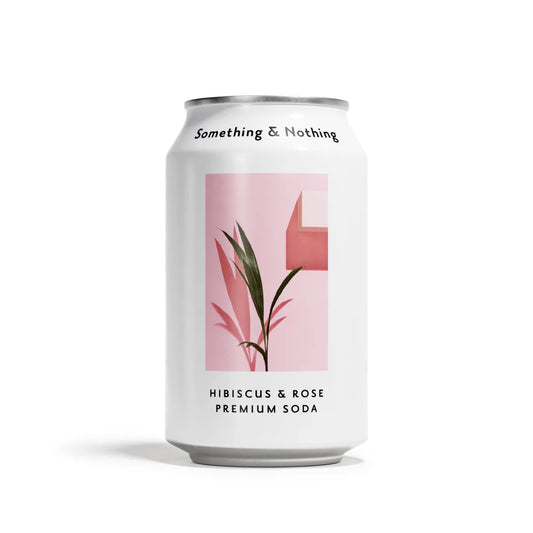Hibiscus & Rose Premium Soda 330ml | Something & Nothing