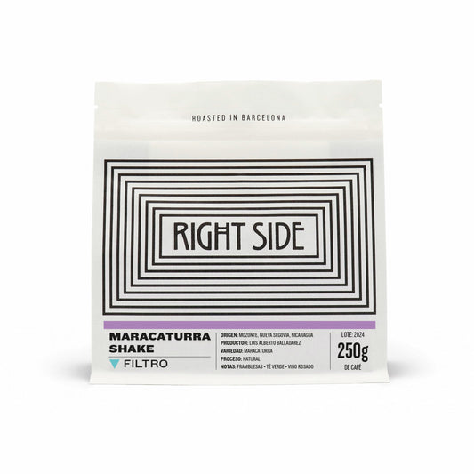 RIGHT SIDE COFFEE | Nicaragua Maracaturra Shake natural 250g | Filter