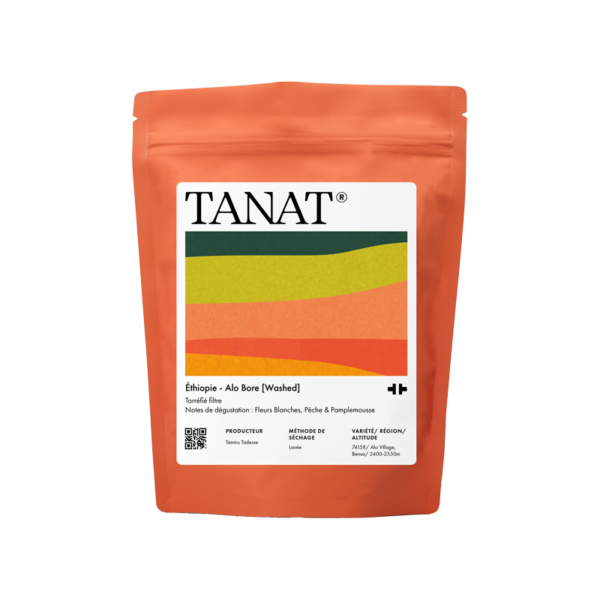 200g Packung Kaffeebohnen TANAT Ethiopia Alo Bore washed Omni Roast