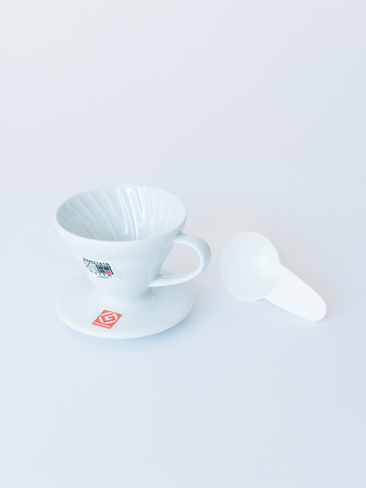 HARIO V60 Coffee Dripper | Handfilter Keramik weiß