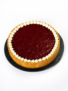 HIMBEER SCHMAND KUCHEN | HIMBEERKUCHEN | rund