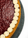 HIMBEER SCHMAND KUCHEN | HIMBEERKUCHEN | rund
